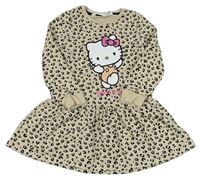 Béžové vzorované teplákové šaty s Hello Kitty zn. H&M