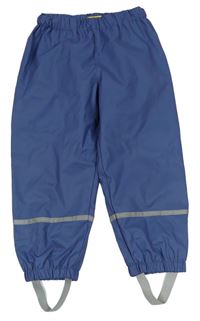 Modrošedé nepromokavé podšité kalhoty X-Mail
