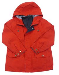 Červená šusťáková jarní bunda s kapucí Ohoo