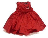 Červené saténové slavností šaty s Kitty H&M
