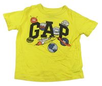 Žluté tričko s planetami zn. GAP