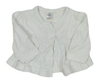 Bílé perforované propínací triko Topomini