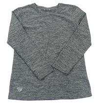Šedé melírované sportovní triko Tchibo