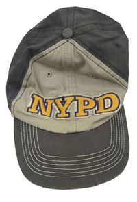 Tmavošedo-šedá kšiltovka s logem NYPD 