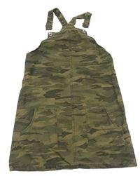 Khaki army riflové šaty Matalan