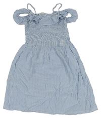 Modro-bílé pruhované lehké šaty zn. H&M