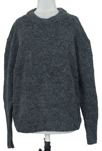 Dámský šedý vlněný svetr zn. H&M