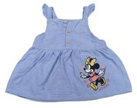 Světlemodré laclové šaty s Minnie Disney