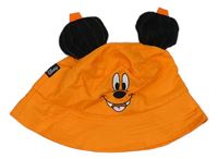 Oranžový plátěný klobouk s ušima George