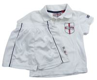 2set- Bílé sportovní polo tričko - England + kraťasy 