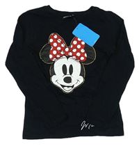 Černé triko s Minnie Disney