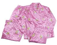 Růžové saténové pyžamo s Medvídkem Pú  