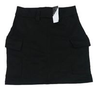 Černá cargo tepláková sukně M&Co