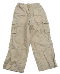Béžové plátěné cargo kalhoty zn. John Lewis