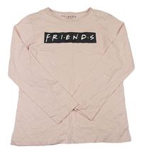 Růžové triko s nápisem Přátelé