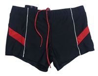Pánské černo-červené nohavičkové plavky Livergy 