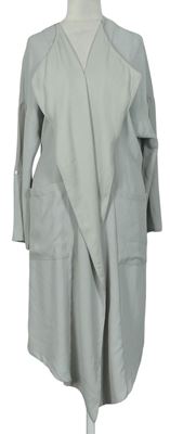 Dámský šedý kabátový cardigán Zara 