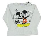 Bílé triko s Mickeym Disney