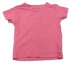 Růžové tričko s kapsičkou Next